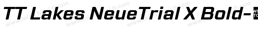 TT Lakes NeueTrial X Bold字体转换